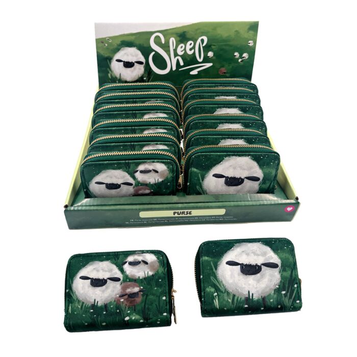 Porte-monnaie zippé - Mouton
