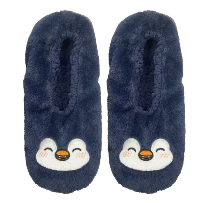 Chaussons Anti-dérapants Peluchés (EU39-41/UK6-8) - Adoramals Pingouin 