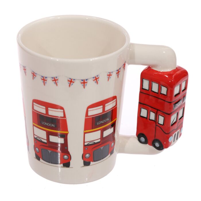 Mug à Anse Décorée London Icons - Bus Rouge de Londres Angleterre