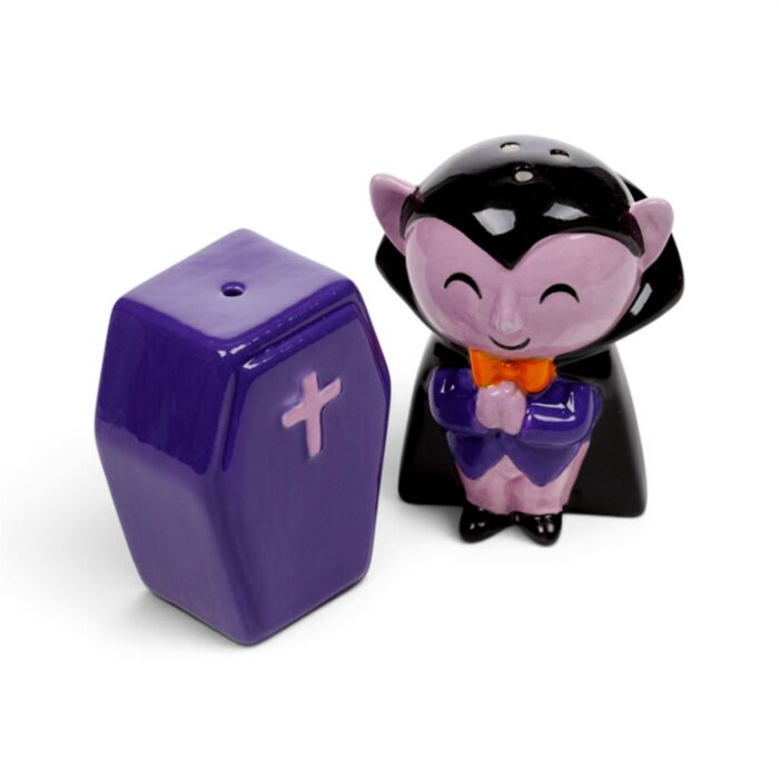 Ensemble Salière & Poivrière en céramique Dracula Cercueil - Spooky 