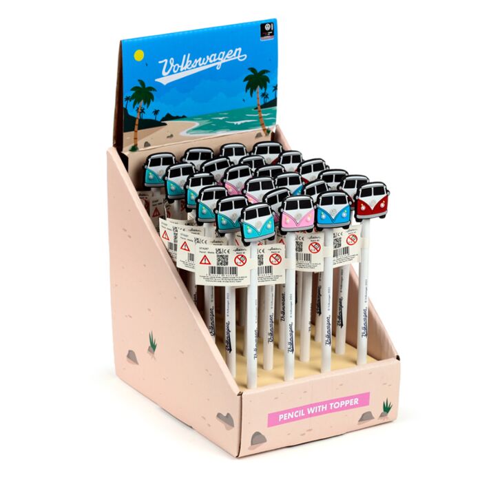 Crayon à Embout Décoratif PVC Volkswagen - Van Bus Combi VW T1