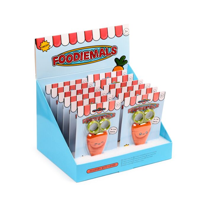 Ciseau pour Enfant dans pochette - Foodiemals Cecile la Carotte 