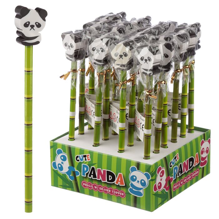 Crayon avec Embout Gomme Animal Jungle & Zoo - Panda