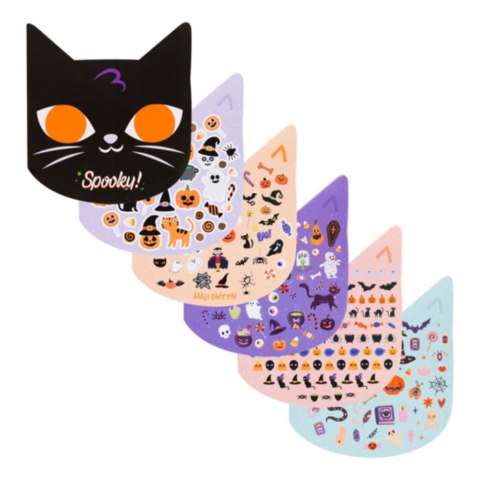 Autocollants dans Livret Chat - Spooky 