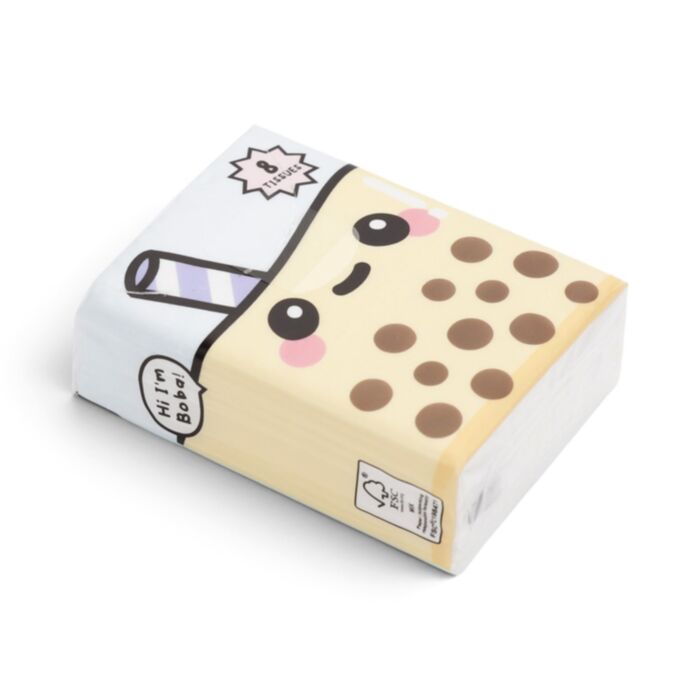 Paquet de 8 Mouchoirs - Foodiemals Bubble Tea 