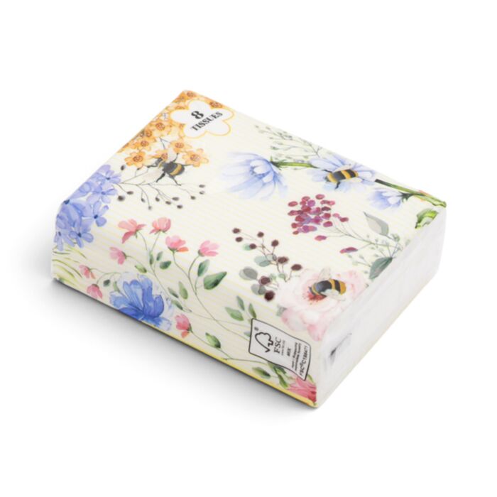 Paquet de 8 Mouchoirs - Nectar Meadows 