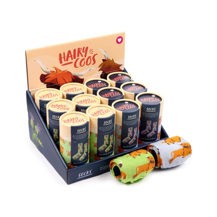 Chaussettes dans tube - Vache des Highland
