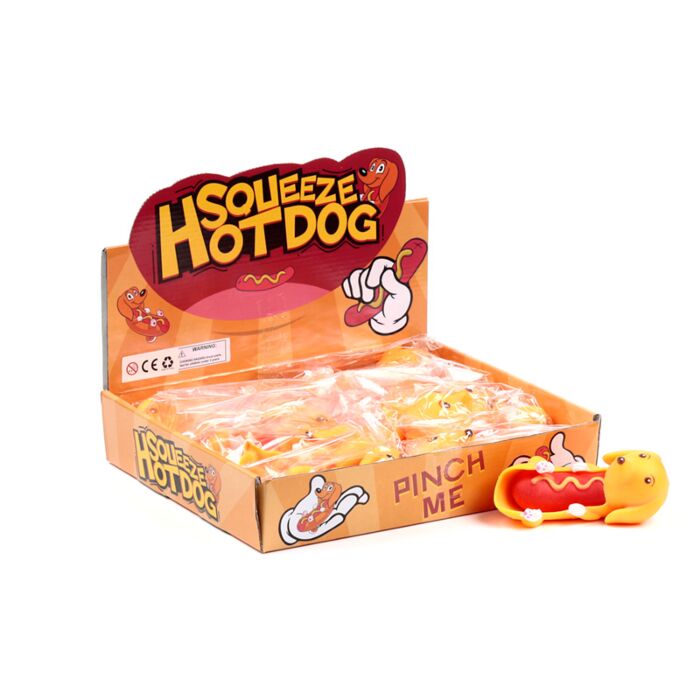 Jouet étirable - Chien Saucisse Hot Dog 