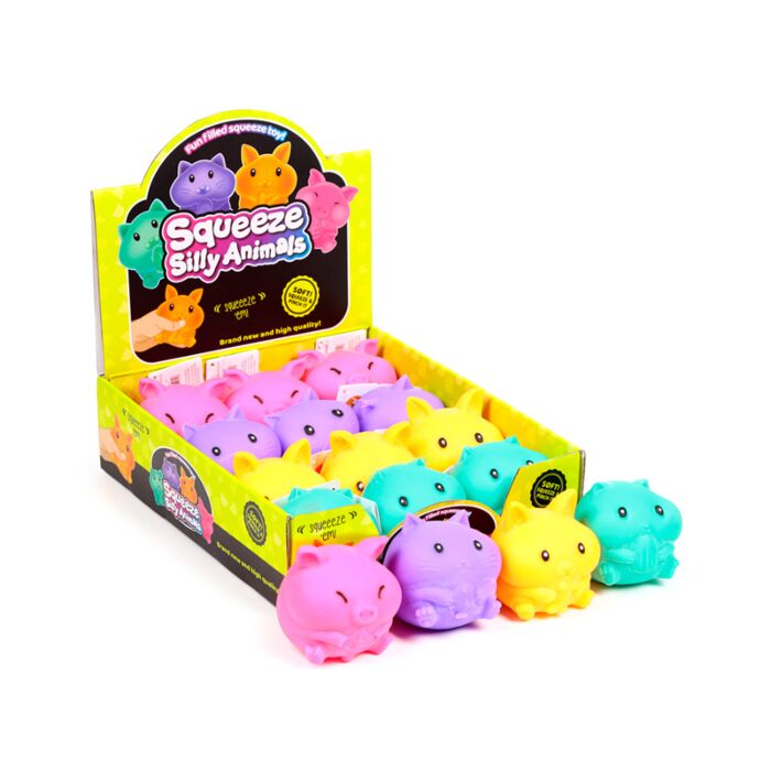 Squeezy Jouet Fluorescent Animal Mignon Anti Stress en Maltose