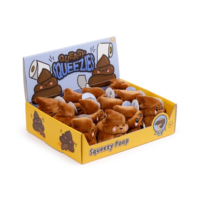 Jouet Peluché à Presser Queasy Squeezies - Crotte