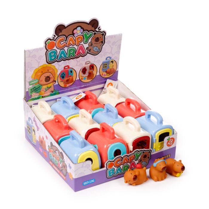 Ensemble Capybara Mignon et sa cage de transport 