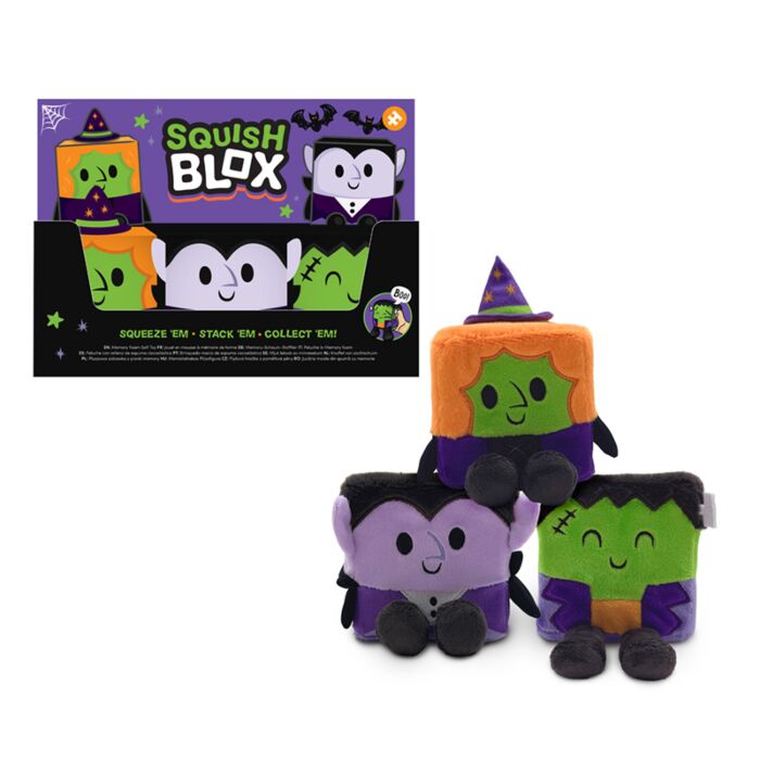 Jouet Peluché à mémoire de forme - Squish Blox Spooky (Grand)