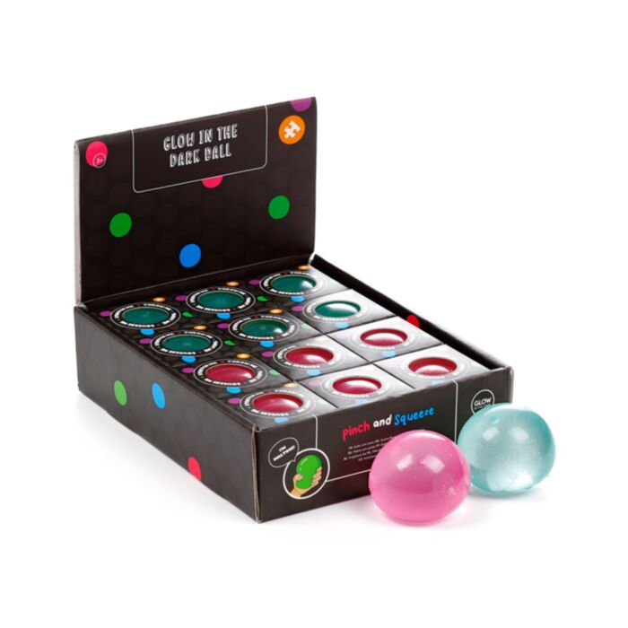 Squeezy Balle Anti stress phosphorescente en Maltose