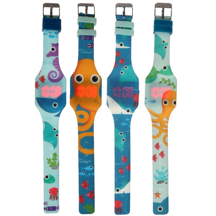 Montre Digitale en Silicone Sealife - Vie Marine