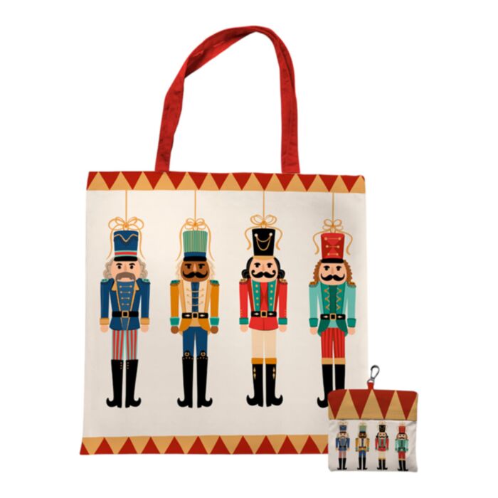 Sac Shopping Pliable et réutilisable - Noël Nutcracker Casse-noisette