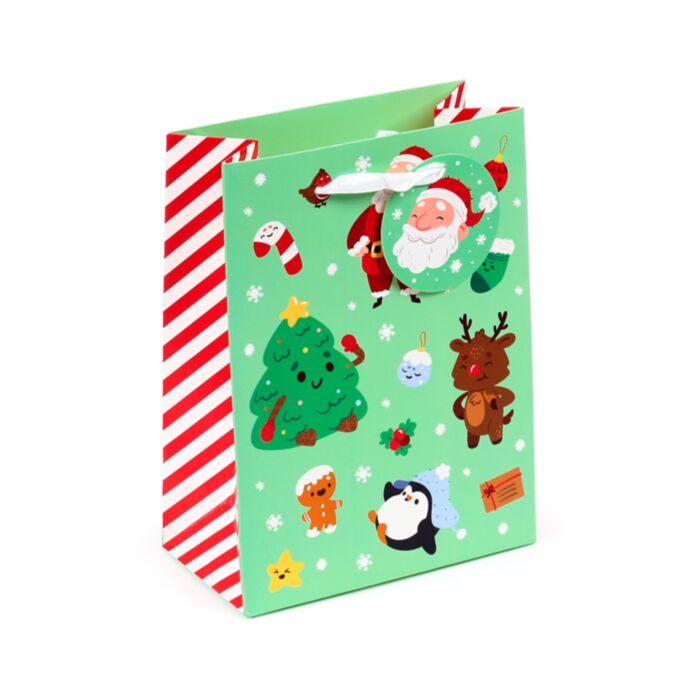 Sac Cadeau ( Moyen ) -  Jingle Bunch Noël 