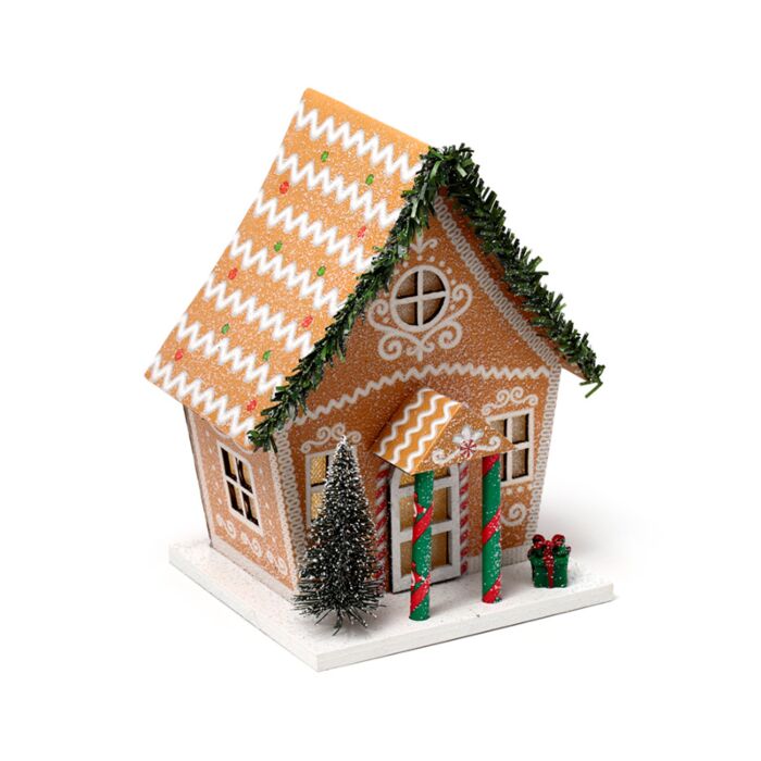 Maison de Noël à LED - Maison Pain d'épices