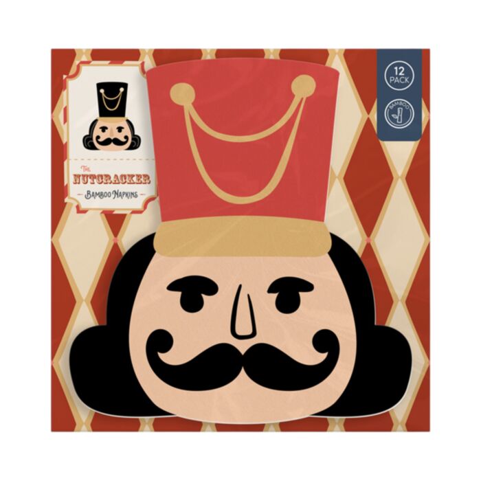 Lot de 12 Serviettes en Papier 3 plis - Noël Nutcracker Casse-noisette