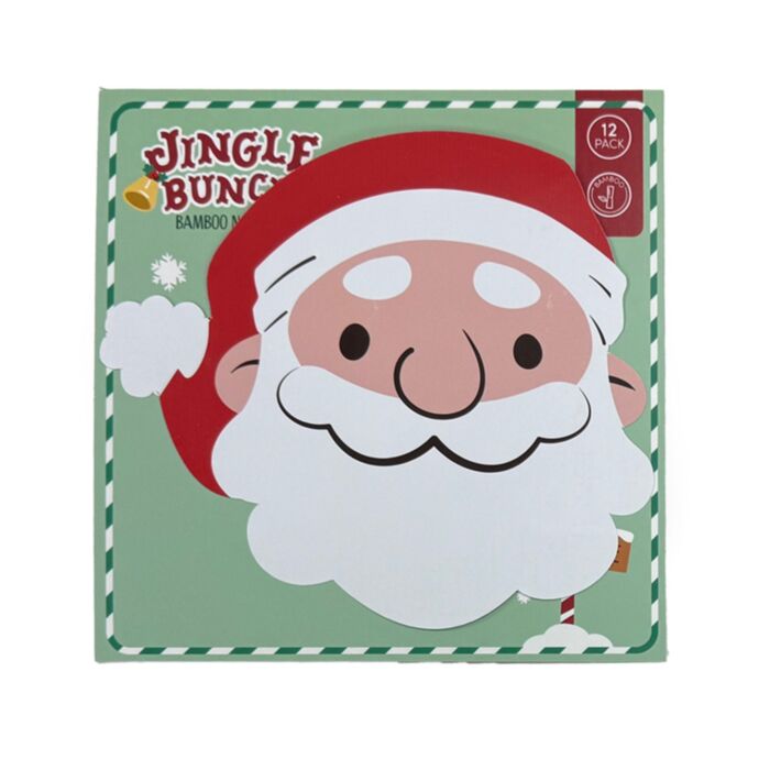 Lot de 12 Serviettes en Papier 3 plis - Jingle Bunch Père Noël