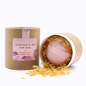 Ensemble cadeau Bombe et Sels de Bain aux fleurs - Encens Oliban & Rose 
