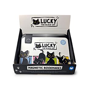 Lot de Marques-page Magnétiques Chat - Lucky le Chat Noir 