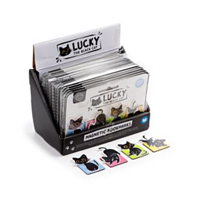 Lot de Marque-pages Magnétiques Chat - Lucky le Chat Noir 