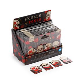 Lot de Marque-pages Magnétiques Crânes - Skulls & Roses 