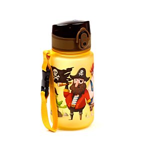 Gourde Enfant 350ml en Plastique Renforcé avec Couvercle à Bouton-poussoir - Jolly Rogers Pirates Gourde Enfant 350ml en Plastique Renforcé avec Couvercle à Bouton-poussoir - Jolly Rogers Pirates