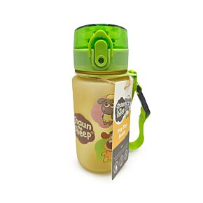 Gourde Enfant 350ml en Plastique Renforcé avec Couvercle à Bouton-poussoir - Shaun le Mouton Kawaii Cute