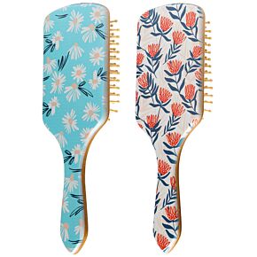 Brosse à Cheveux en Bambou Pick of The Bunch 2021 - Fleurs Brosse à Cheveux en Bambou Pick of The Bunch 2021 - Fleurs