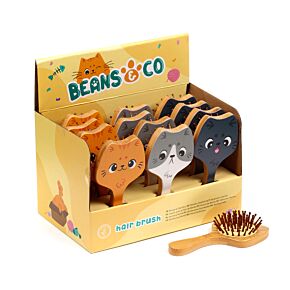 Brosse à Cheveux en Bambou - Beans & Co Chats 