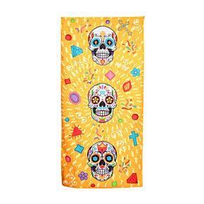 Serviette de Plage en Microfibre - Day of the Dead Jour des Morts