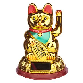 Figurine Maneki Neko Signe de Main - Chat Porte-bonheur Doré Figurine Maneki Neko Signe de Main - Chat Porte-bonheur Doré