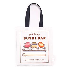 Tote bag réutilisable - Pusheen le Chat Sushi Bar 