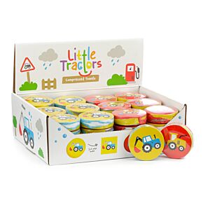 Serviette de Voyage Compressée Little Tractors - Tracteur de Ferme
