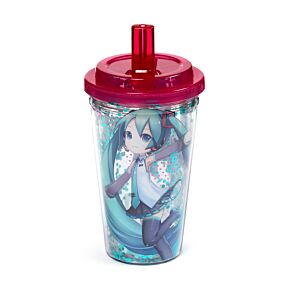 Gobelet Double-Paroi incassable avec paille - Hatsune Miku Gobelet Double-Paroi incassable avec paille - Hatsune Miku