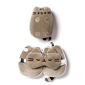 Coussin de Voyage Relaxeazzz Peluché 2-en-1 avec Masque Yeux Pusheen - Chat Coussin de Voyage Relaxeazzz Peluché 2-en-1 avec Masque Yeux Pusheen - Chat