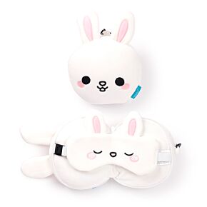Relaxeazzz Adoramals Frances le Lapin Coussin de voyage 2 en 1 Relaxeazzz Adoramals Frances le Lapin Coussin de voyage 2 en 1