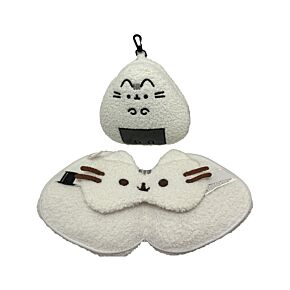 Relaxeazzz Pusheen Chat Sushi Club Coussin de voyage 2en1 