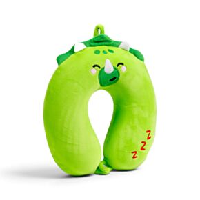 Coussin de Voyage Relaxeazzz Peluché Mémoire de Forme - Adoramals Harry le Dinosaure 