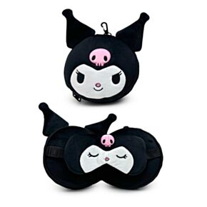 Relaxeazzz Kuromi Lapin Coussin de voyage 2 en 1 - Hello Kitty 