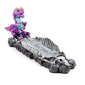 Porte-encens Attrape-cendre Éléments bébé dragon squelette