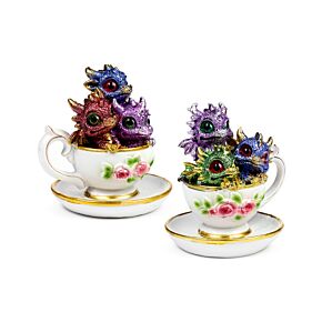 Bébés Dragons dans Tasse de Thé - Dragons Elémentaires
