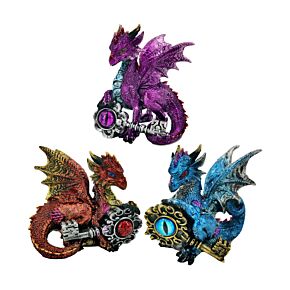 Lot de 3 Dragons sur clé de Pouvoir - Dark Legends 