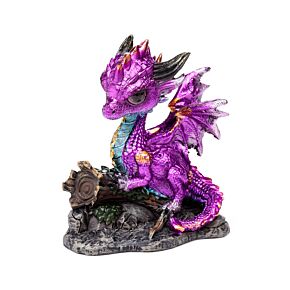 Bébé Dragon Mignon Améthyste - Dragons Elementaires