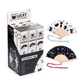 Éventail pliable - Lucky le Chat Noir