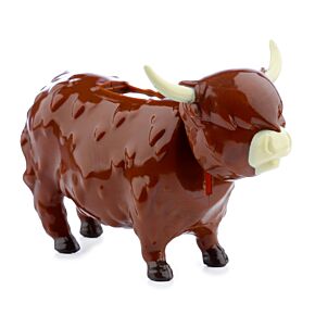 Figurine Solaire Highland Coo Cow - Vache Animal de la Ferme Figurine Solaire Highland Coo Cow - Vache Animal de la Ferme