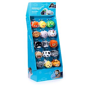 Présentoir Display 15 Broches pour Coussins de Voyage Relaxeazzz Peluchés 2-en-1