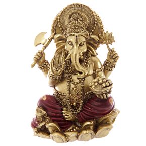 Statue Ganesh Rouge 16cm