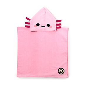 Serviette à capuche pour enfant - Adoramals Maddie l'Axolotl Serviette à capuche pour enfant - Adoramals Maddie l'Axolotl